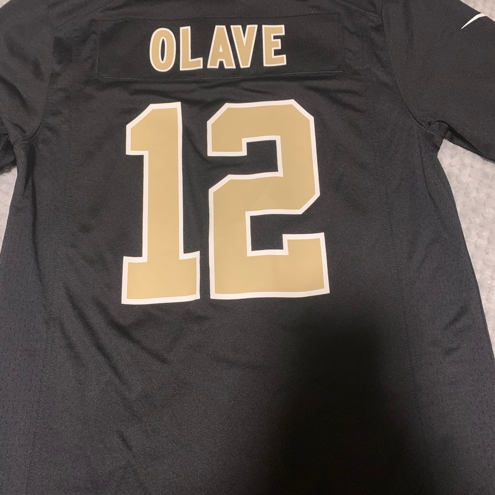 Saints olave, on field jersey ... Nike , s, black & tan